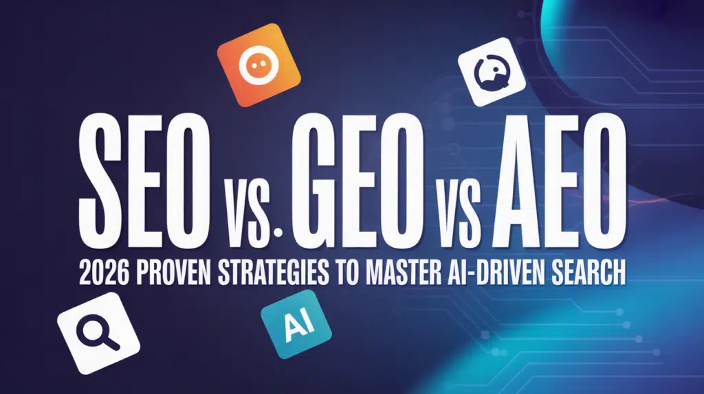 seo vs geo vs aeo