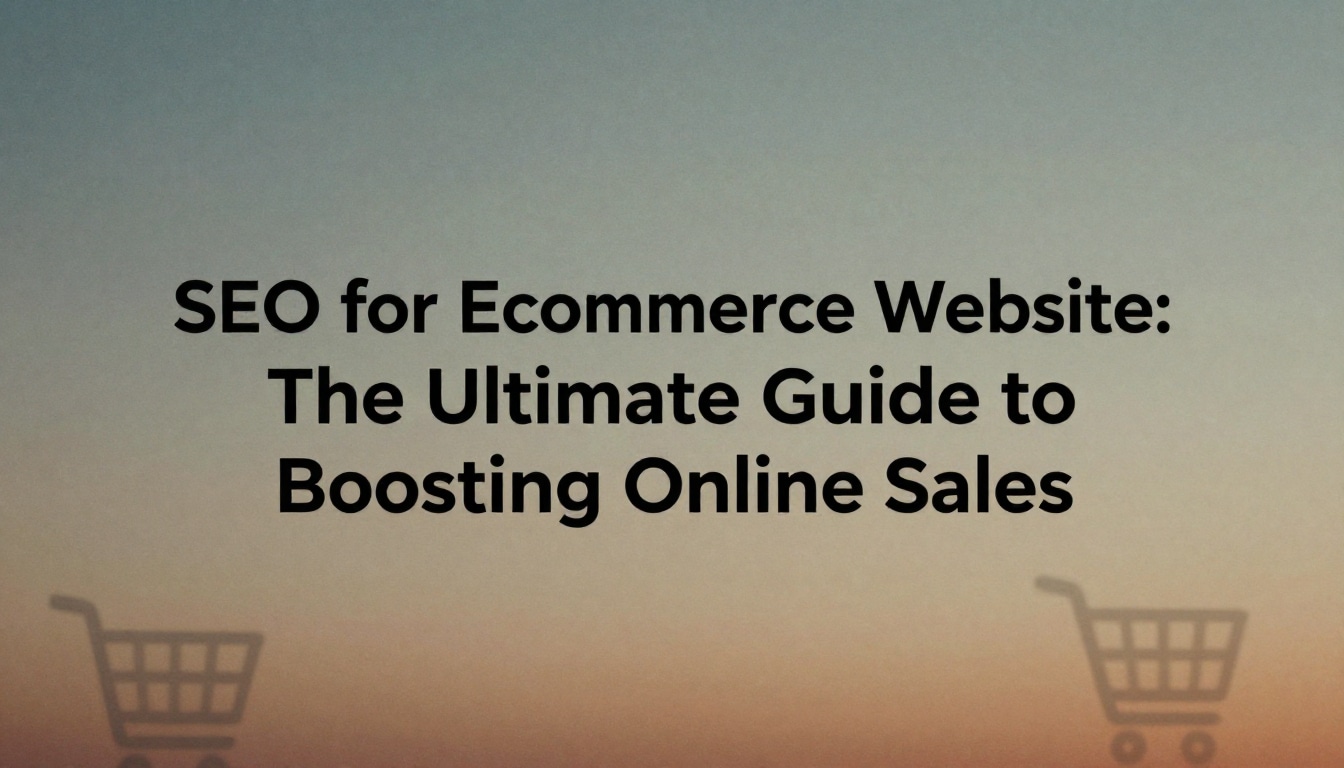 SEO for eCommerce Website: The Ultimate Guide to Boosting Online Sales